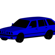 BMW 3 dizi 1990 3d print model - Mito3D