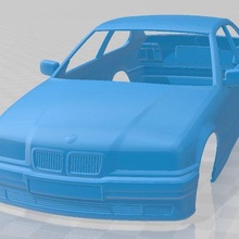 BMW 3 serie e36 compatto 1994 stampabile corpo macchina gioco fessura scalextric tamiya rc miniz passatempo micro 3d print model - Mito3D