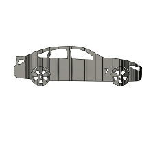 BMW 440i çevirmek Sanat 3d print model - Mito3D