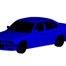 BMW 5 series 1993 3d print model - Mito3D