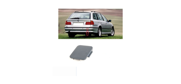 BMW 5 serie e39 1999 2003 posterior parachoque remolcar cubierta carcasa funda cubre 3d print model - Mito3D