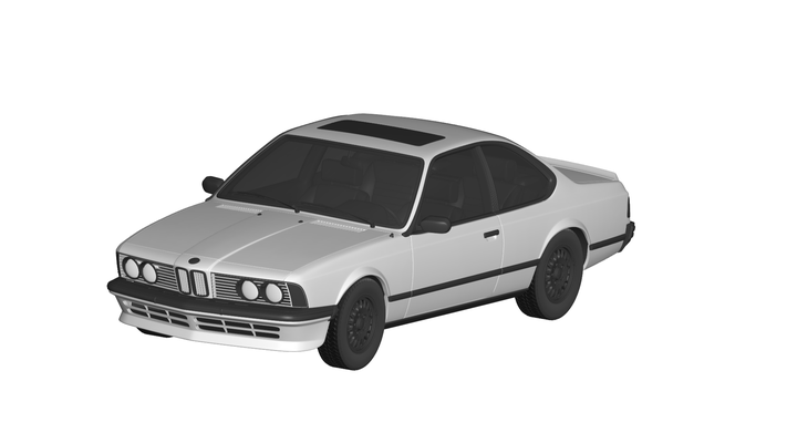 bmw 6 series 1976 jogos carro auto veículo automóvel transporte rc ar vr pronto aumentado realidade virtual car3d 3d print model - Mito3D