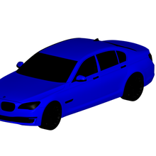 BMW 7 series 2013 3d print model - Mito3D