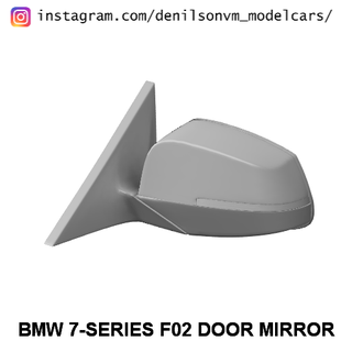 BMW 7 series f02 porta espelho 1 24 25 retrovisor 3d print model - Mito3D
