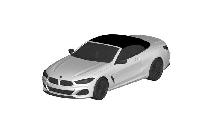 bmw 8 series m850i jogos carro auto veículo automóvel transporte rc ar vr pronto aumentado realidade virtual car3d 3d print model - Mito3D