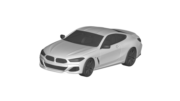 bmw 8 series m850i cupê jogos carro auto veículo automóvel transporte rc ar vr pronto aumentado realidade virtual car3d 3d print model - Mito3D