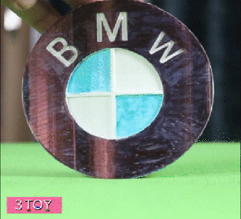 bmw car flip logo paper holder 3toy 3 toy 3d print model - Mito3D