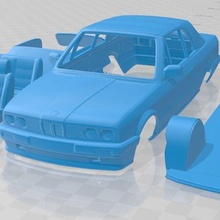 bmw e30 convertible 1990 printable car 3d print model - Mito3D