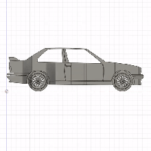 BMW e30 m3 3d print model - Mito3D