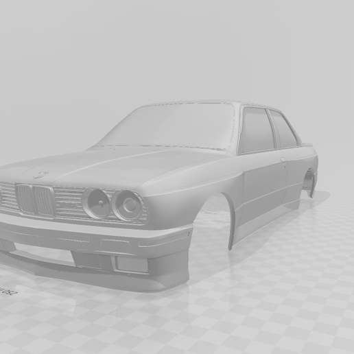 bmw e30 rc body game car tamiya 1 10 hsp himoto arma carson reely tt01 tt02 110 shell 3D print model - Mito3D