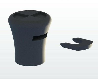 bmw e30 sunroof handle knob turn rotary turning logo spare part 3d print model - Mito3D