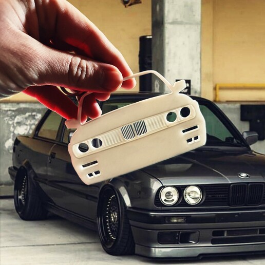 BMW e30 vue porte clés automobile clé chaîne voitures voiture 3D print model - Mito3D