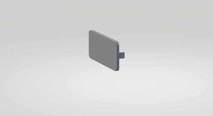 bmw e36 blank switch cover button cap trim 3d print model - Mito3D