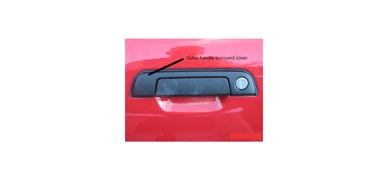 bmw e36 front door outer handle surround covers 3D print model - Mito3D