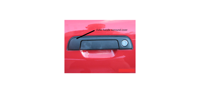 bmw e36 front door outer handle surround covers 3d print model - Mito3D