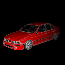 BMW e39 m5 jogos carro carros auto 3d print model - Mito3D