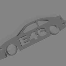 bmw e46 coupe keychain 3d print model - Mito3D