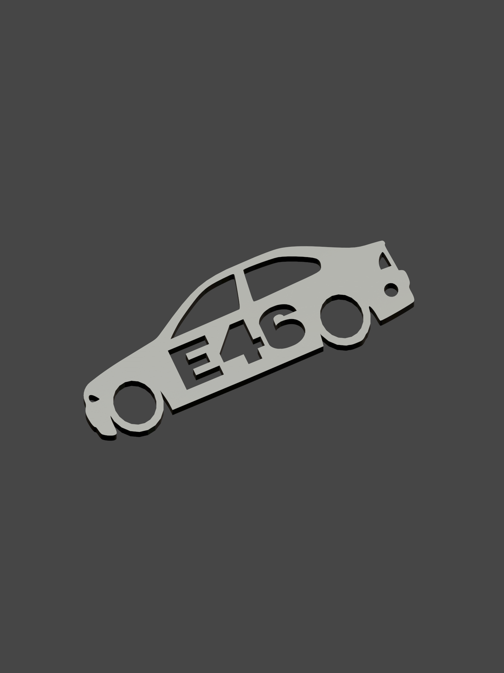 bmw e46 llavero 3D print model - Mito3D