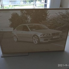 BMW e46 lithophane 200mm 260mm longue art 46 litho photos voiture 3d print model - Mito3D