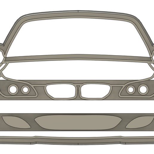 BMW e60 Plätzchen Cutter Wagen Kekse DIY 3D print model - Mito3D