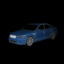 bmw e60 game auto car cars 3d print model - Mito3D