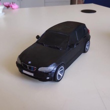 BMW e87 carro modelo pneu borda brinquedo roda hatchback limpador eixo antena prato suporte Barra corpo rc diecast 3d print model - Mito3D