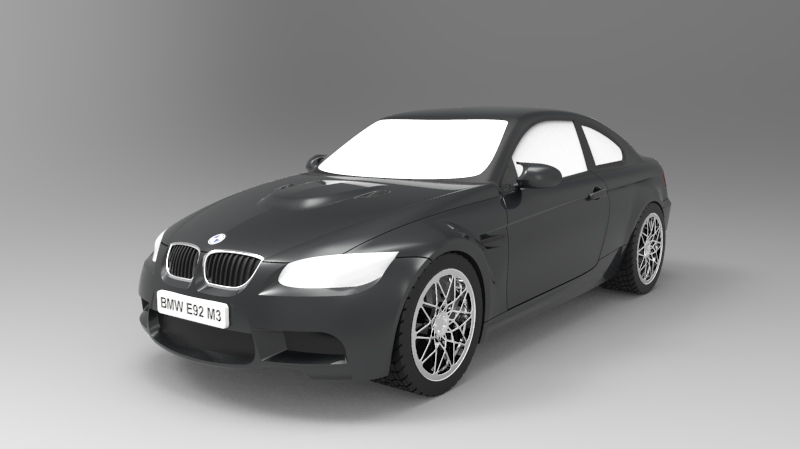 bmw e92 m3 scale 1 10 model Various e90 automotive car replica 3D print model - Mito3D