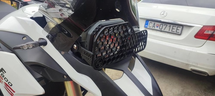 BMW f800 gs luz protetor guarda motocicleta 3d print model - Mito3D