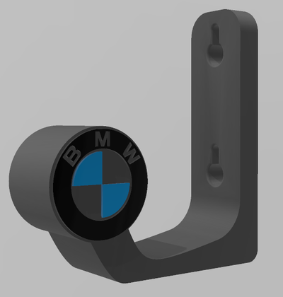 bmw helm mauer halterung unterstützung 3d print model - Mito3D