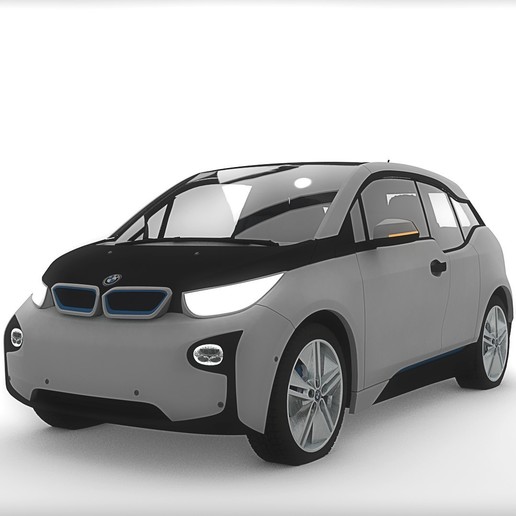 bmw i3 çeşitli sanat oyuncak model araba 3D print model - Mito3D