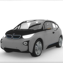 bmw i3 çeşitli sanat oyuncak model araba 3d print model - Mito3D