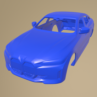 bmw i4 2022 printable car body Game slot 1-10 separate parts scalextric tamiya rc miniz crawler kyosho axial traxxas micro 3d print model - Mito3D