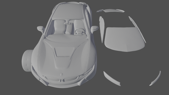 BMW i8 coche vehiculo 2020 2021 2022 2019 2018 eléctrico híbrido Deportes juguete 3d impresión imprimible concepto 3d print model - Mito3D