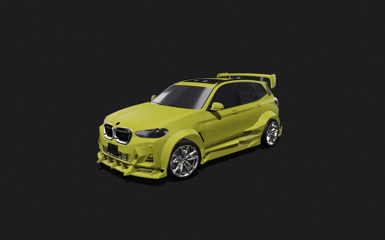 BMW ix3 arte carro auto réplica 3D print model - Mito3D