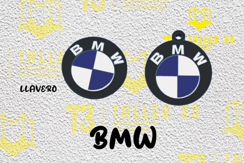 BMW llave anillo emblema llavero carro logo 3d print model - Mito3D