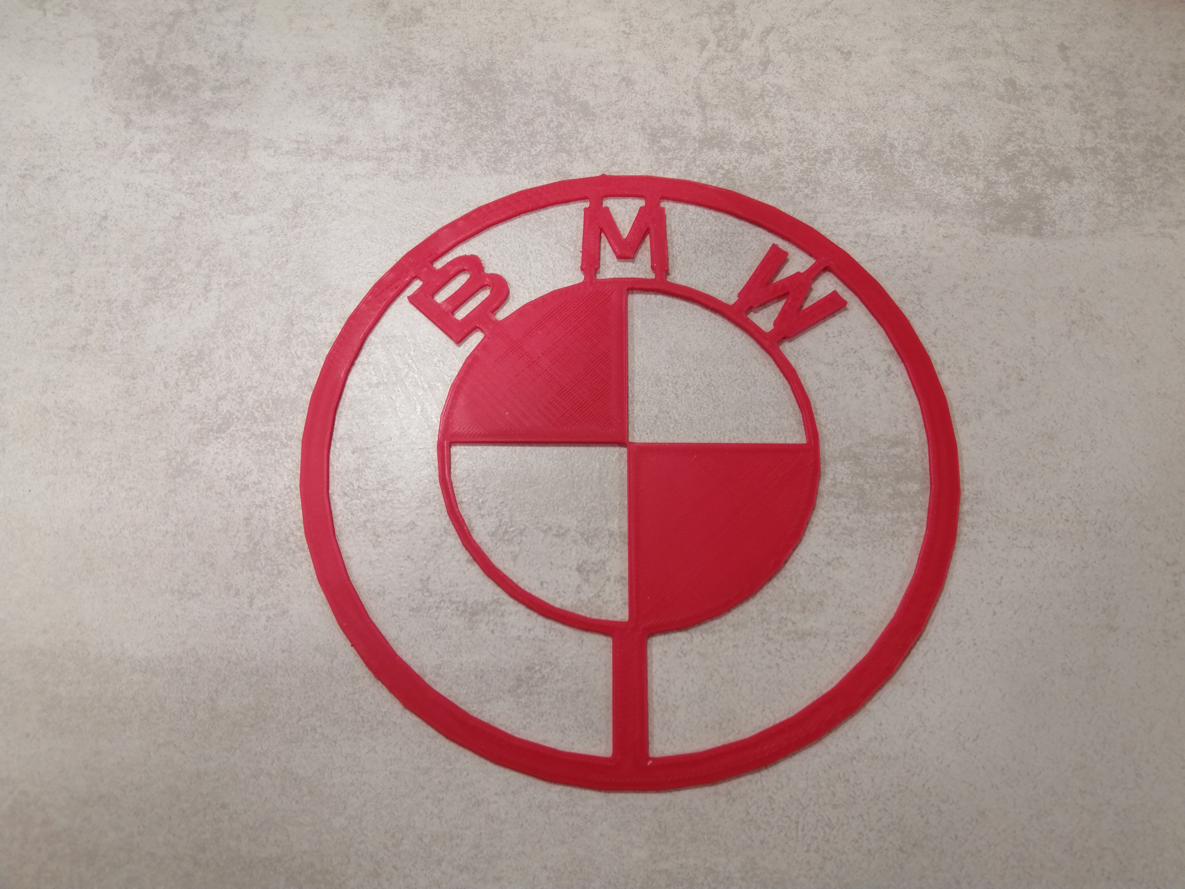 BMW logo voiture tapis intérieur Lave Auto 3D print model - Mito3D