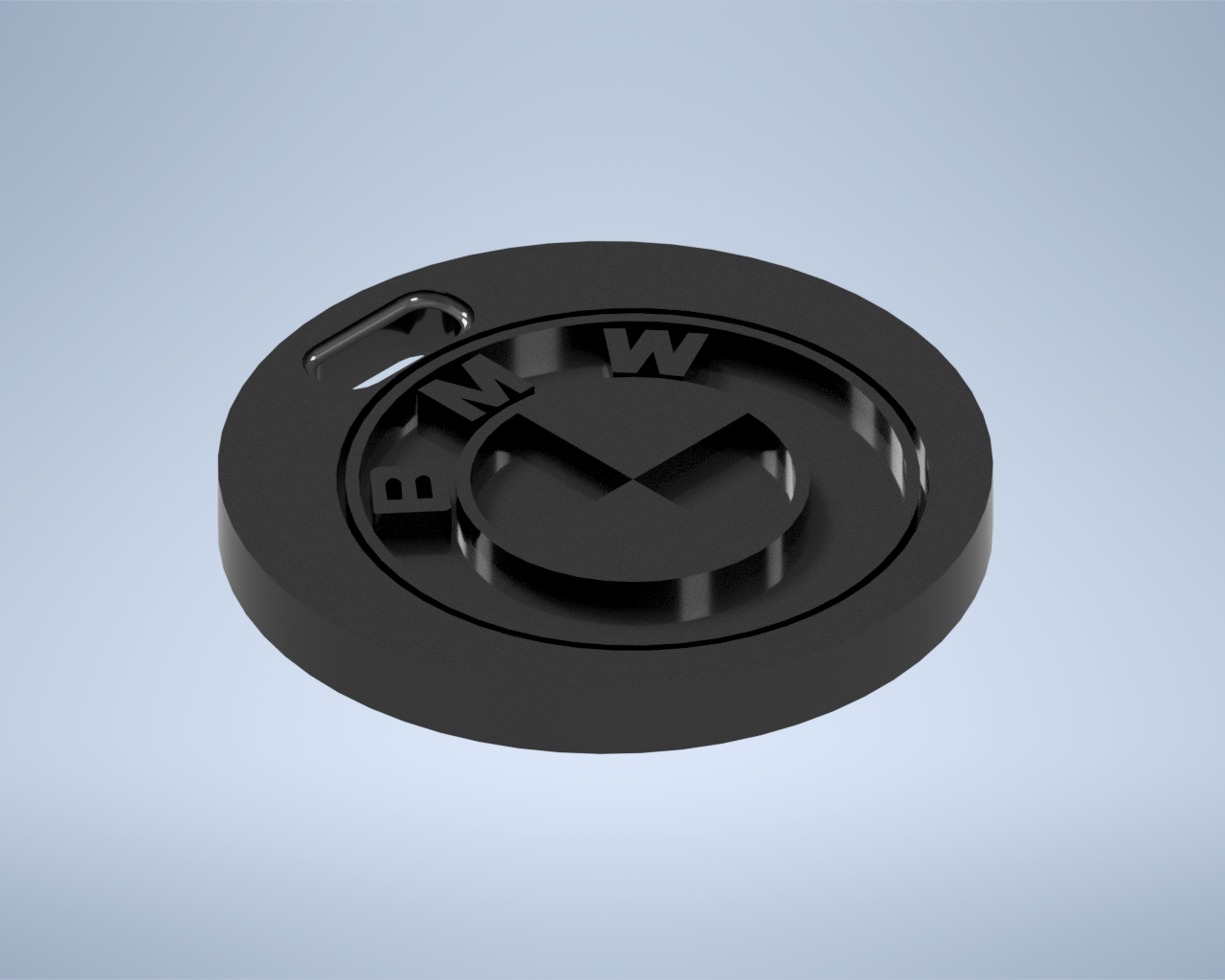BMW logo emblema llavero llave Moda diseño 3D print model - Mito3D
