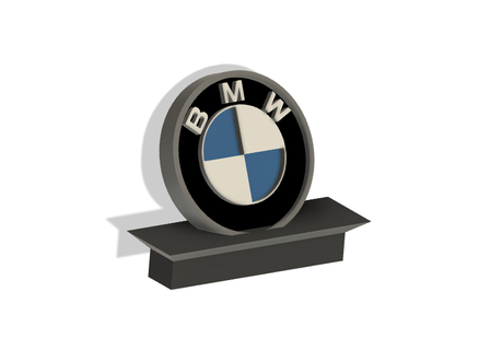 bmw logo feature car racing decoration decor 3d print model - Mito3D
