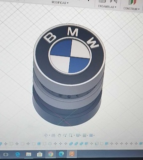 BMW logo macinino trituratore verdure design 3d print model - Mito3D