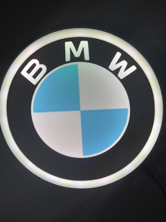 BMW logo guidato lampada casa lightbox macchina luce moda arte 3d print model - Mito3D