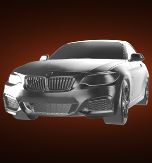 bmw m235i automobile car vehicle rally race sports derby 3d print model - Mito3D