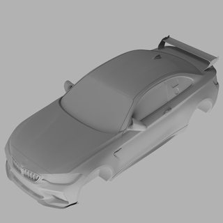BMW m2 cs courses Jeu sport automobile corps 3d print model - Mito3D