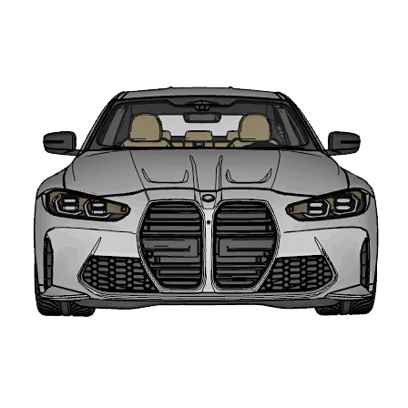 bmw m3 competition 3 series supercar auto cars car motorsport suvs traffic police crossovers rally sedans tuning derby races prototype 3D print model - Mito3D