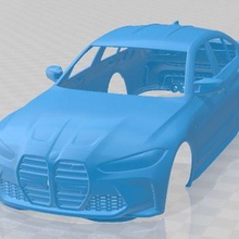 bmw m3 competition g80 2021 printable body car slot scalextric tamiya rc miniz hobby micro 3d print model - Mito3D