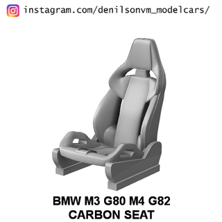 BMW m3 g80 m4 g82 oturma yeri 1 24 ölçek araba Banco 3d print model - Mito3D
