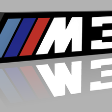 BMW m3 ligero logo lámpara 3d print model - Mito3D