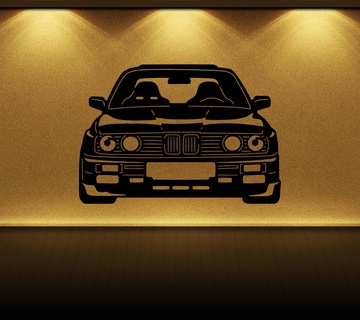 BMW m3 SVG stl silhueta decoração presente caixa 3d print model - Mito3D
