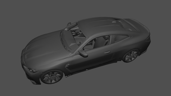 BMW m4 Series 2023 2022 2021 sedan Esportes brinquedo realista 3d impressão imprimível veículo carro 3d print model - Mito3D