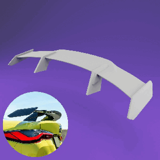 bmw m4 comp style sport wing - 1 24 scale model accessories 3d print resin rim wheel car printable competiton 3d print model - Mito3D