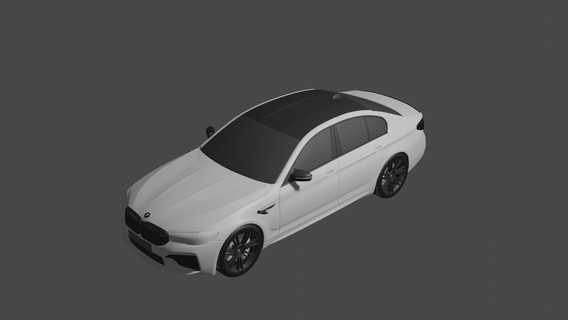 BMW m5 carro esporte 3d print model - Mito3D